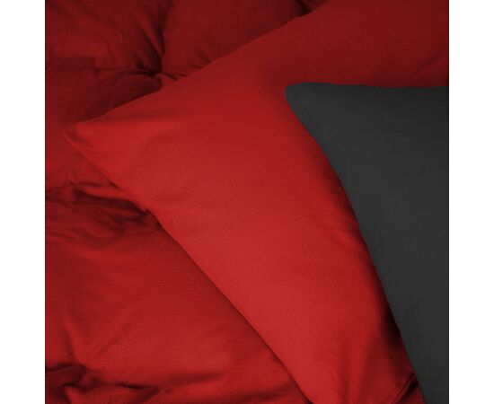 Постельное белье MirSon 002-009 Black/Red Фланель 2x143x210 С (2200009656569), изображение 3