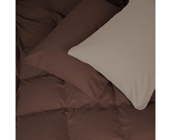 Постільна білизна MirSon 004-003 Cappuchino/Brown Фланель 2 x 160 x 220 Сімейний Євро (2200009658020)