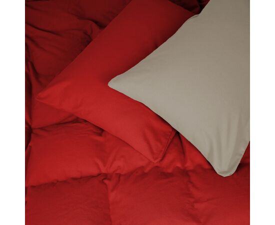 Постільна білизна MirSon 004-009 Cappuchino/Red Фланель 2x143x210 Сімейний (2200009658976)