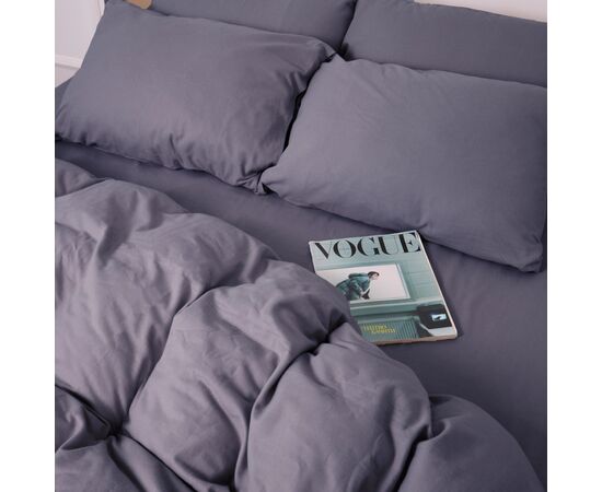 Постільна білизна MirSon 001 Ash grey Фланель 160х220 Полуторний Євро (2200009648182), зображення 10