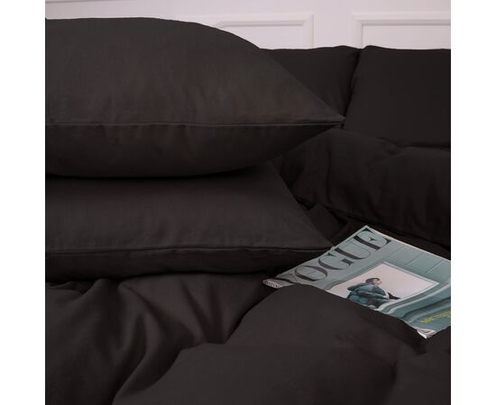 Постільна білизна MirSon 002 Black Фланель 160х220 Полуторний Євро (2200009648236), зображення 3