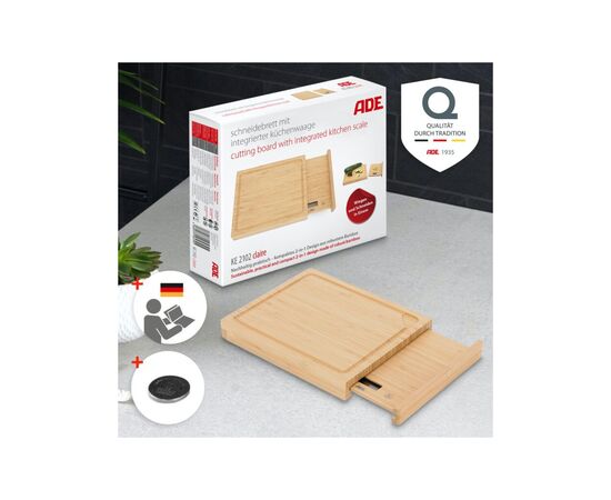Дошка для нарізання АDЕ Claire із вбудованими кухонними вагами (KE2102), зображення 2