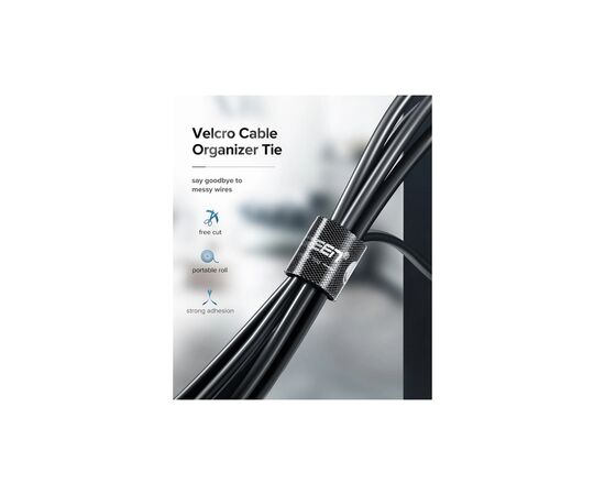 Набор для крепления лента-липучка LP124 20mm Cable Tie Band 5m Black Ugreen (40356), изображение 6