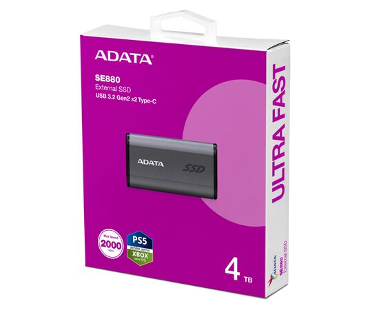 Накопичувач SSD USB 3.2 4TB SE880 ADATA (AELI-SE880-4TCGY), зображення 6