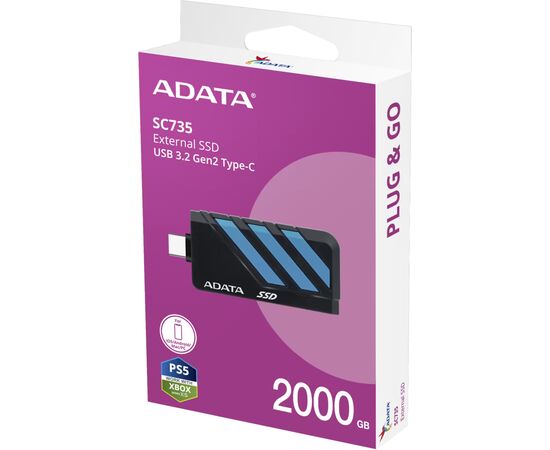 Накопитель SSD USB 3.2 2TB SC735 ADATA (SC735-2000G-CCBK/BU), изображение 6