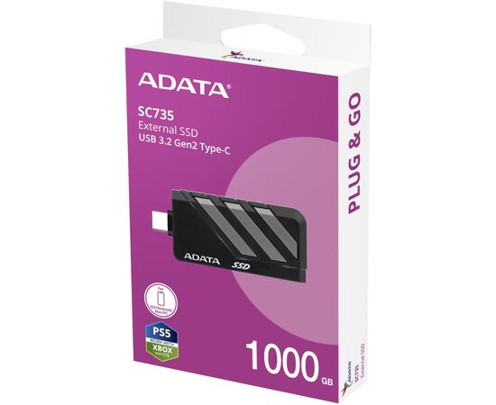 Накопичувач SSD USB 3.2 1TB SC735 ADATA (SC735-1000G-CCBK/GY), зображення 6