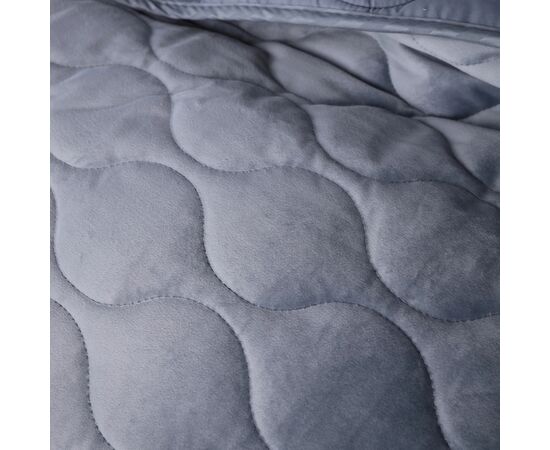 Покривало MirSon №5052 Velor charm Dark grey 200х220 см (2200008376918), зображення 2