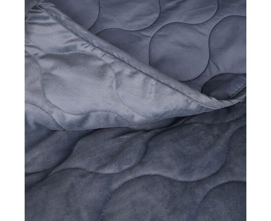 Покривало MirSon №5052 Velor charm Dark grey 200х220 см (2200008376918), зображення 3