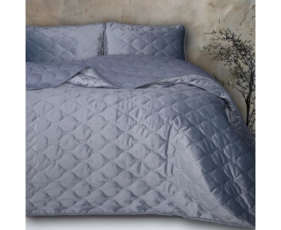 Покривало MirSon №5052 Velor charm Dark grey 200х220 см (2200008376918), зображення 5