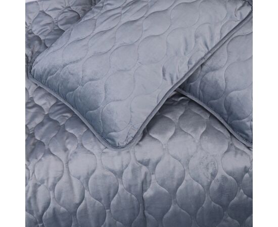 Покривало MirSon №5052 Velor charm Dark grey 200х220 см (2200008376918), зображення 6