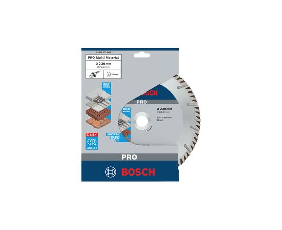 Диск пильний Bosch Standart for Universal 230-22.23, по бетону (2.608.615.065), зображення 2