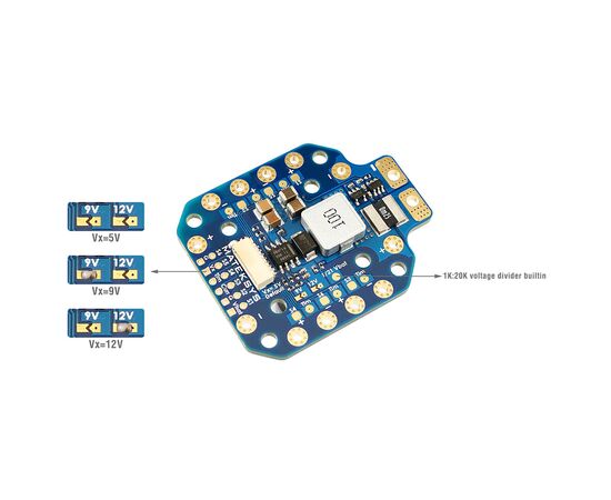 Плата розподілу живлення (PDB) MATEK PDB HEX (PDB-HEX), зображення 3