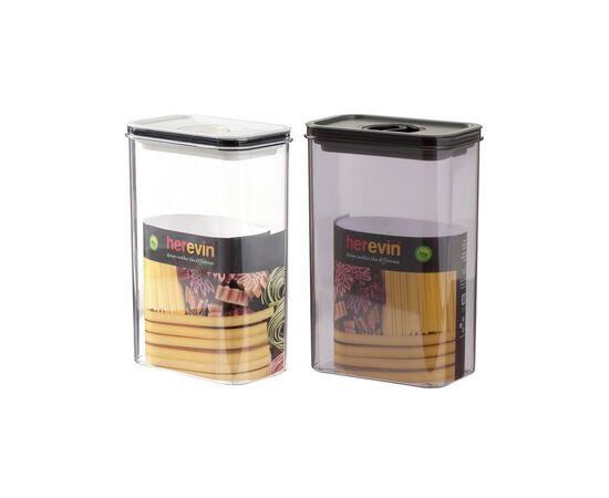 Пищевой контейнер Herevin Canister-Vacuum Lid-White-Black вакумна кришка 2.5 л (161189-000)