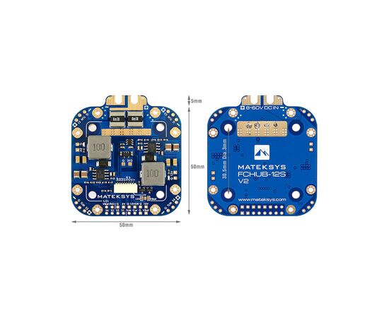 Плата розподілу живлення (PDB) MATEK FCHUB-12S (FCHUB12S), зображення 2