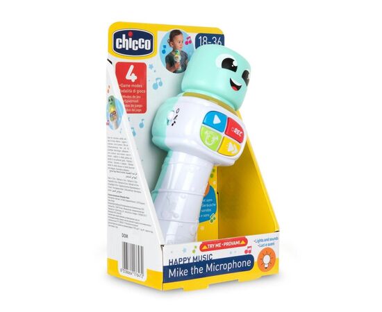 Развивающая игрушка Chicco музыкальная Микрофон Майк (12121.00), изображение 3