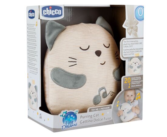 М'яка іграшка Chicco м'яка музична Муркотик з вібрацією (11567.00), зображення 4