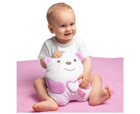 Мягкая игрушка Chicco мягкая музыкальная Успокаивающий медвежонок розовый (12266.10), изображение 6