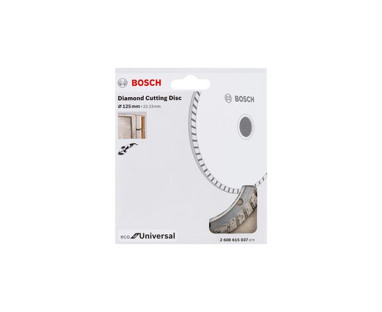 Круг отрезной Bosch ECO Universal Turbo 125-22.23 (2.608.615.037), изображение 2
