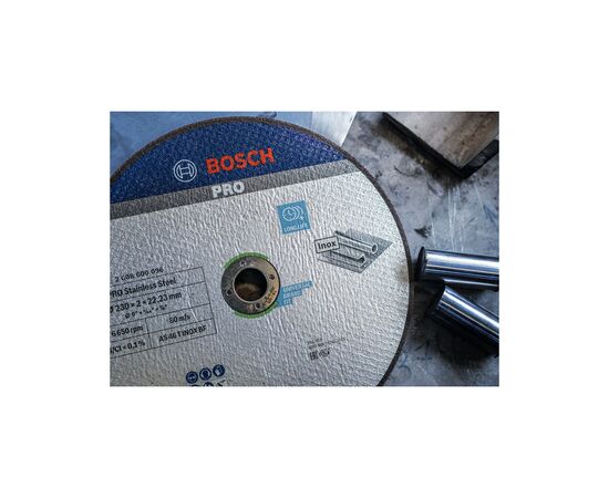 Круг відрізний Bosch Expert for Inox, 230х22.23мм (2.608.600.096), зображення 5