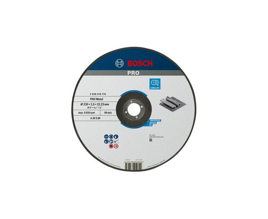 Круг отрезной Bosch Standard, 230х22.23мм, по металу (2.608.619.776)