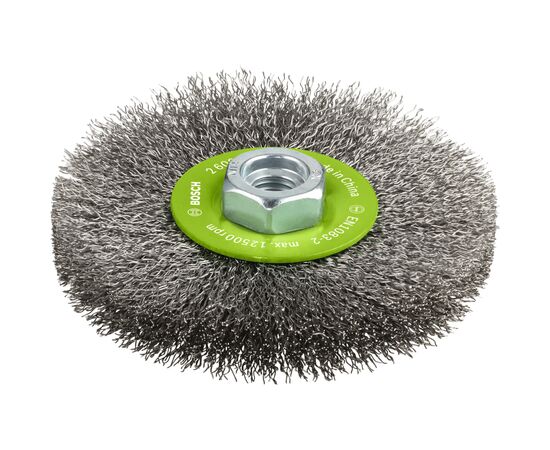Щітка для електроінструменту Bosch нержавіюча 115мм, 0.3мм, M14 (2.608.622.107)