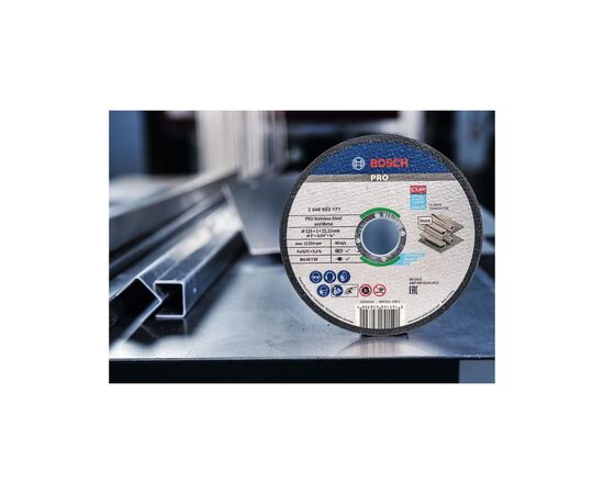 Круг відрізний Bosch Professional Stand по металу, 125х1.0х22.2мм, 10шт (2.608.603.255), зображення 4