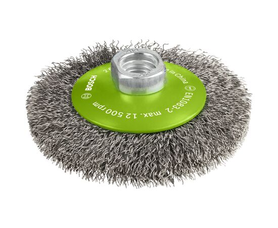 Щітка для електроінструменту Einhell Professional нержавіюча 100мм 0.35мм M14 (2.608.622.108)