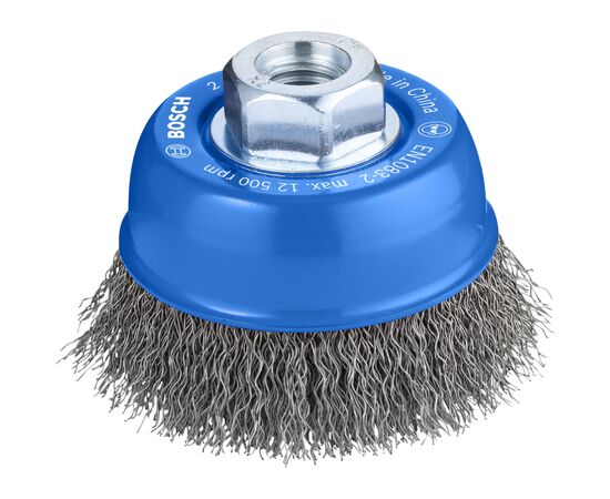 Щітка для електроінструменту Bosch Professional чашкова, кручена сталь, 70мм, 0.3мм, M14 (2.608.622.098)