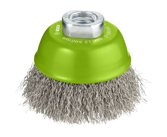 Щітка для електроінструменту Bosch Professional чашкова, нержавіюча 75мм, 0.3мм, M14 (2.608.622.102)