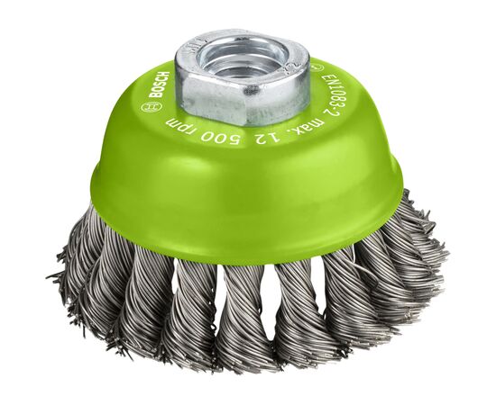 Щітка для електроінструменту Bosch Professional чашкова, нержавіюча 75мм, 0.5мм, M14 (2.608.622.060)