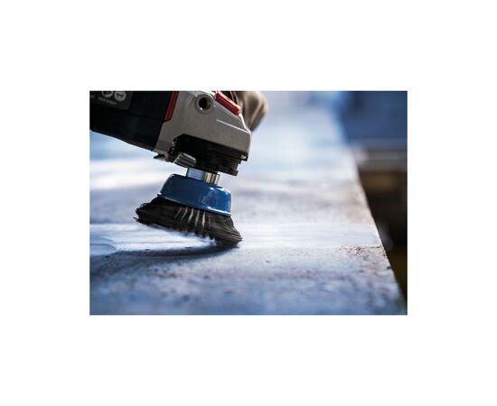 Щітка для електроінструменту Bosch Professional чашкова, сталь, 75мм, 0.5мм, M14 (1.608.622.029), зображення 4