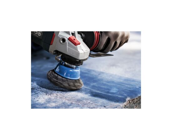 Щітка для електроінструменту Bosch Professional чашкова, сталь, 75мм, 0.5мм, M14 (1.608.622.029), зображення 5