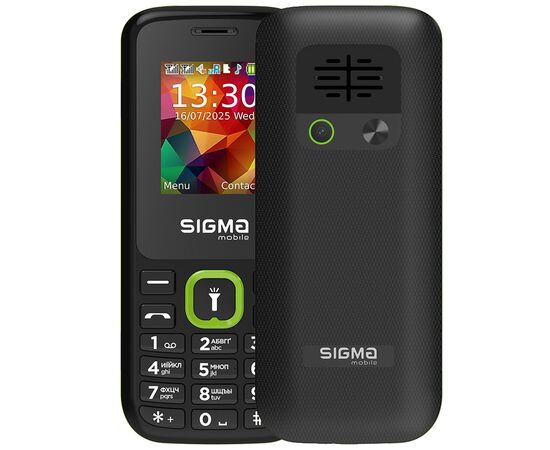 Мобильный телефон Sigma X-style 171 MINI Black-Green (4827798813720)