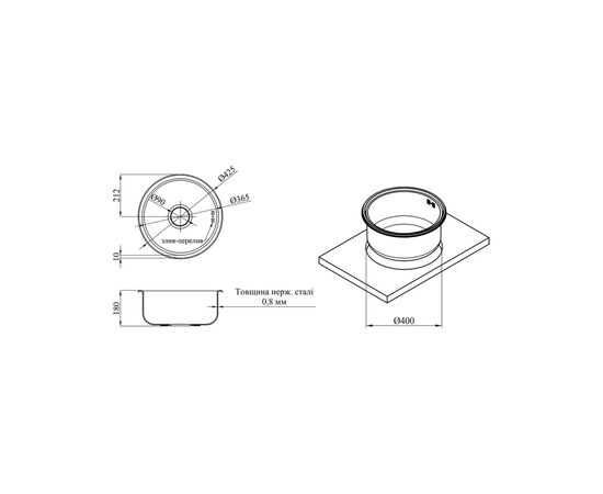 Мойка кухонная Kroner Satin-430 (CV031324), изображение 7