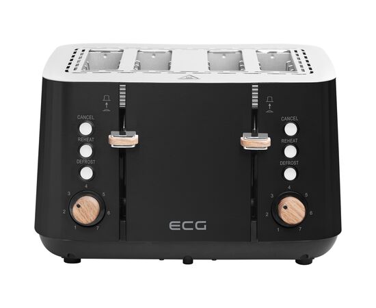 Тостер ECG ST 4768 Timber Black, зображення 2