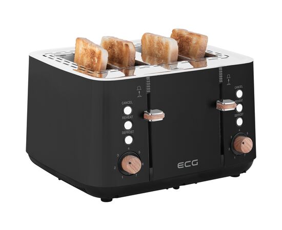 Тостер ECG ST 4768 Timber Black, зображення 7