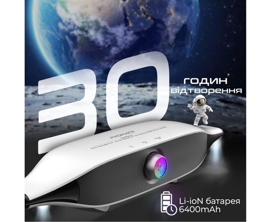 Акустическая система Promate Delta-X 20W White (delta-x.white), изображение 4