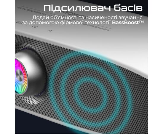 Акустическая система Promate Delta-X 20W White (delta-x.white), изображение 8