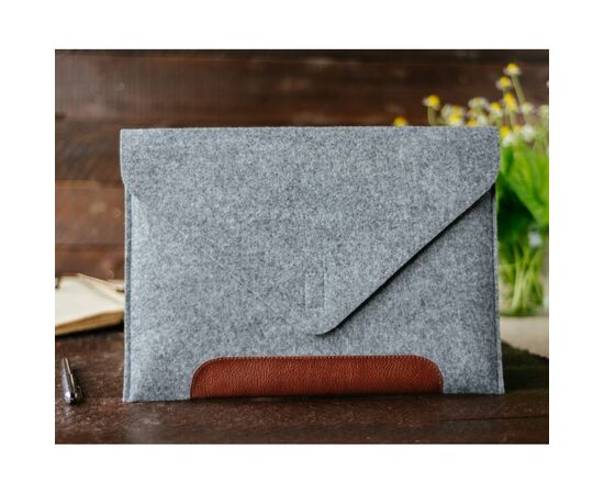 Чехол для ноутбука Gmakin 13.3" GM10 Grey/Brown, для MacBook Air/Pro 13.3 (GM10), изображение 5