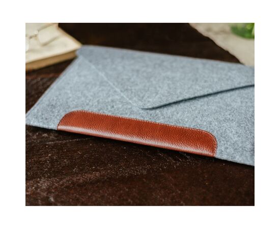 Чехол для ноутбука Gmakin 13.3" GM10 Grey/Brown, для MacBook Air/Pro 13.3 (GM10), изображение 7