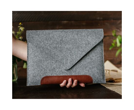 Чехол для ноутбука Gmakin 13" GM10 Grey/Brown для MacBook Pro 13 (GM10-13New), изображение 11