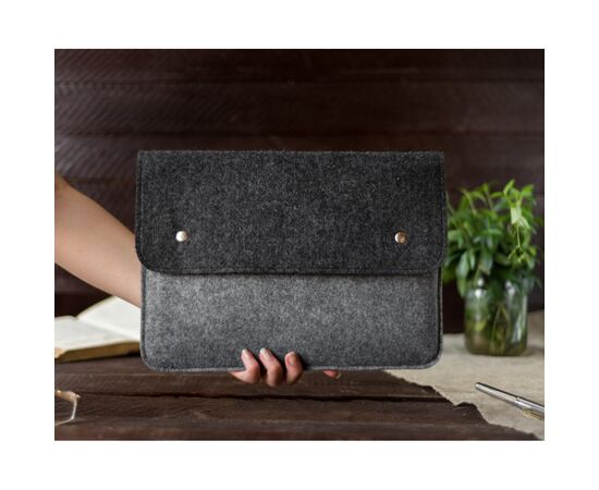 Чехол для ноутбука Gmakin 15" GM05 Black/Grey для Macbook Pro 15 (GM05-15), изображение 4