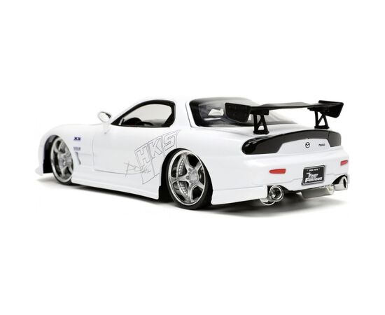 Машина Jada Форсаж Мазда RX-7 (1993), белая, 1:24 (253203065), изображение 6