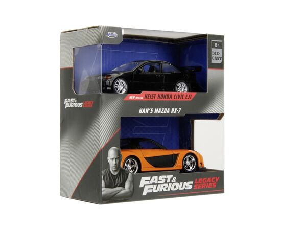 Машина Jada набiр автомоделей Fast and Furious Mazda PX-7 і Honda Civic EJ1 (253202011), зображення 6