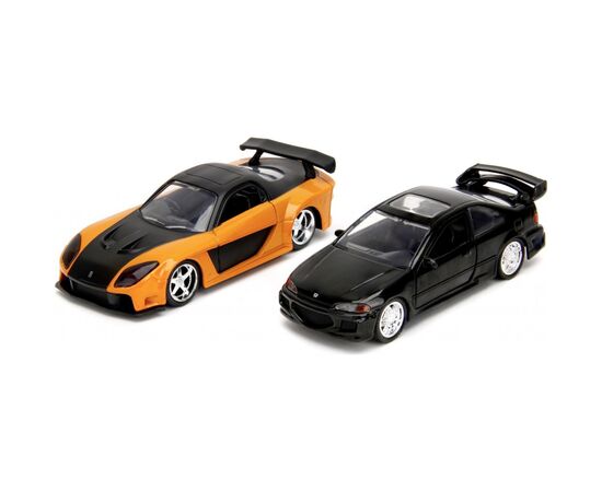 Машина Jada набiр автомоделей Fast and Furious Mazda PX-7 і Honda Civic EJ1 (253202011)