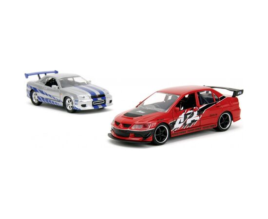 Машина Jada набiр автомоделей Форсаж Міцубіcі Лансер та Ніссан Скайлайн GT-R (253202019), зображення 2