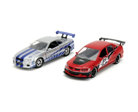 Машина Jada набiр автомоделей Форсаж Міцубіcі Лансер та Ніссан Скайлайн GT-R (253202019)
