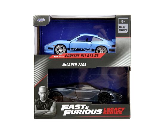 Машина Jada набор автомоделей Fast and Furious Porsche 911 GT3 R5 и McLaren 7Z05 (253202012), изображение 8