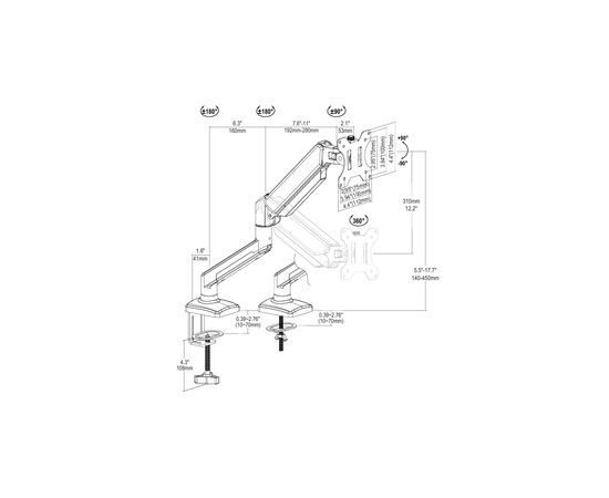 Кронштейн Vinga TD32-1151-L, изображение 7