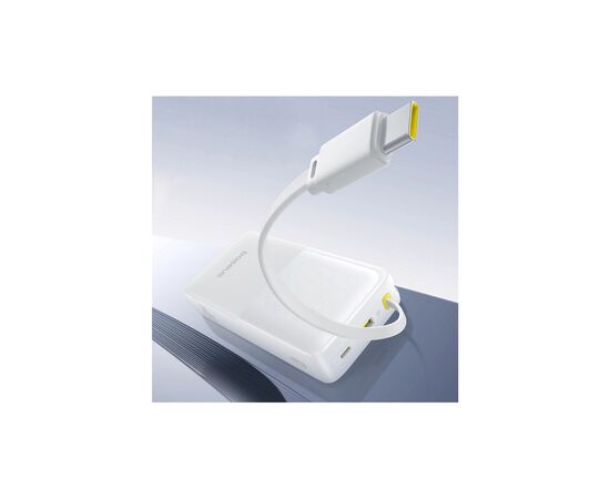 Батарея универсальная Baseus Bipow 2 20000mAh 20W with USB-C cable white (P10077101213-01), изображение 5